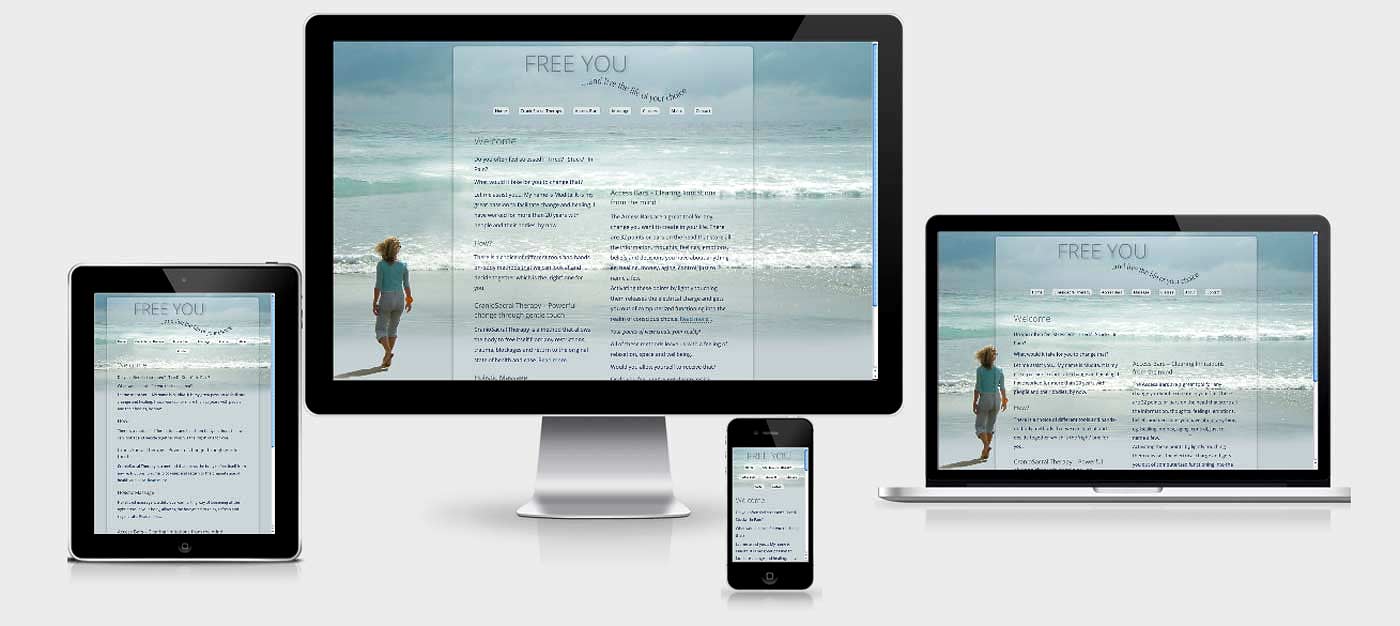 'Free You' responsive web design